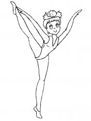 plansa de colorat sport #16