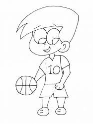 plansa de colorat sport #4