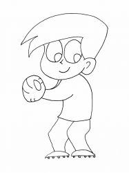 plansa de colorat sport #5