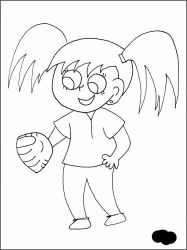 plansa de colorat sport #14