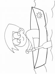 plansa de colorat sport #10