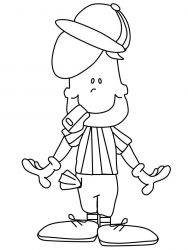 plansa de colorat sport #12