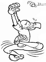 plansa de colorat sport #20