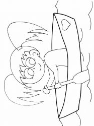 plansa de colorat sport #21