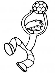 plansa de colorat sport #2