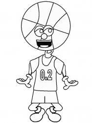 plansa de colorat sport #5