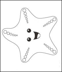 plansa de colorat stelute #3