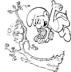 plansa de colorat strumfii #11