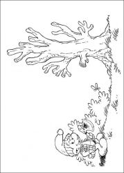 plansa de colorat strumfii #18