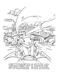plansa de colorat stuart little #4