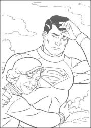 plansa de colorat superman #3