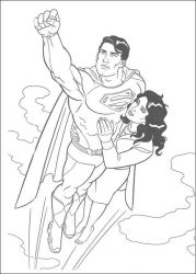 plansa de colorat superman #5