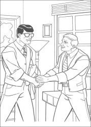 plansa de colorat superman #19