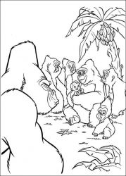 plansa de colorat tarzan #6