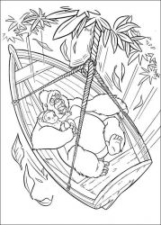 plansa de colorat tarzan #8