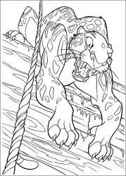 plansa de colorat tarzan #10