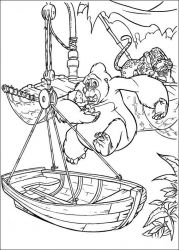 plansa de colorat tarzan #11