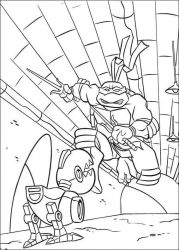 plansa de colorat testoasele ninja #20