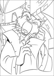 plansa de colorat testoasele ninja #3