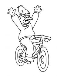 plansa de colorat the simpsons #20