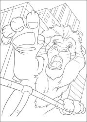 plansa de colorat the wild #1