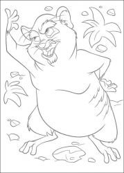 plansa de colorat the wild #7