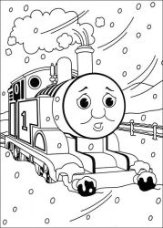 plansa de colorat thomas the train #15
