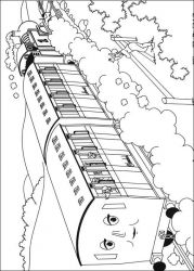 plansa de colorat thomas the train #1