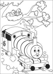 plansa de colorat thomas the train #3