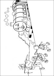 plansa de colorat thomas the train #11