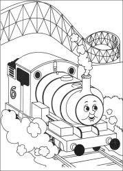 plansa de colorat thomas the train #14