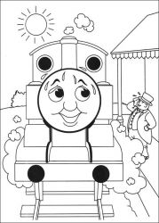 plansa de colorat thomas the train #16
