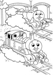 plansa de colorat thomas the train #3