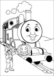plansa de colorat thomas the train #4