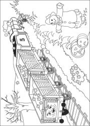 plansa de colorat thomas the train #7
