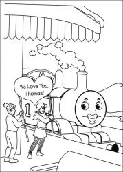 plansa de colorat thomas the train #10