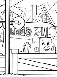 plansa de colorat thomas the train #12