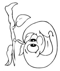 plansa de colorat toamna #1