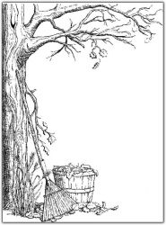 plansa de colorat toamna #2