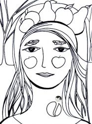 plansa de colorat toamna #4