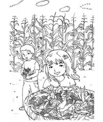 plansa de colorat toamna #9