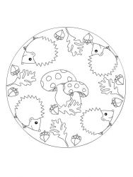 plansa de colorat toamna #18