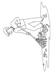 plansa de colorat toamna #12