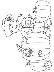 plansa de colorat toamna #14