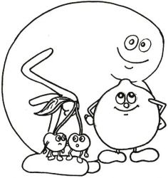 plansa de colorat toamna #19