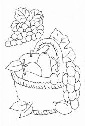 plansa de colorat toamna #3