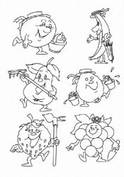 plansa de colorat toamna #4