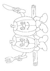 plansa de colorat toamna #6