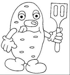 plansa de colorat toamna #13