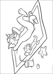plansa de colorat tom si jerry #3